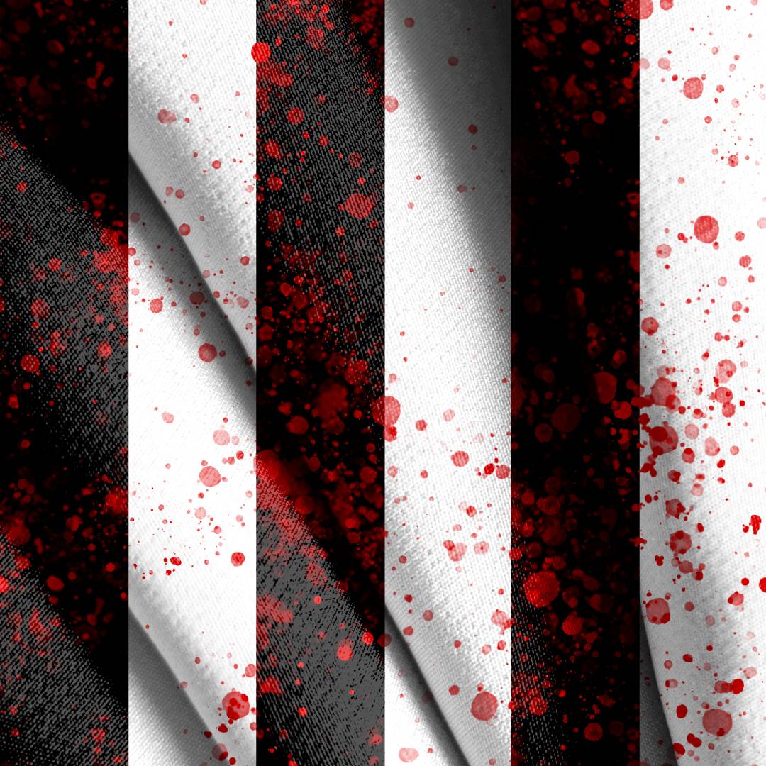 Halloween Movie Inspired Stripes Seamless Design