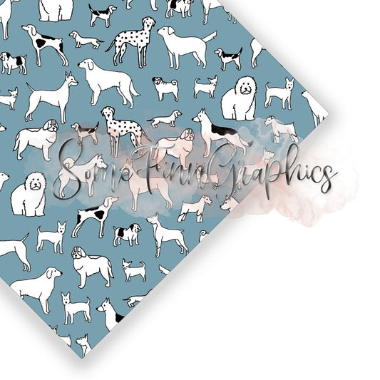 All Dogs Are Puppies Seamless Design