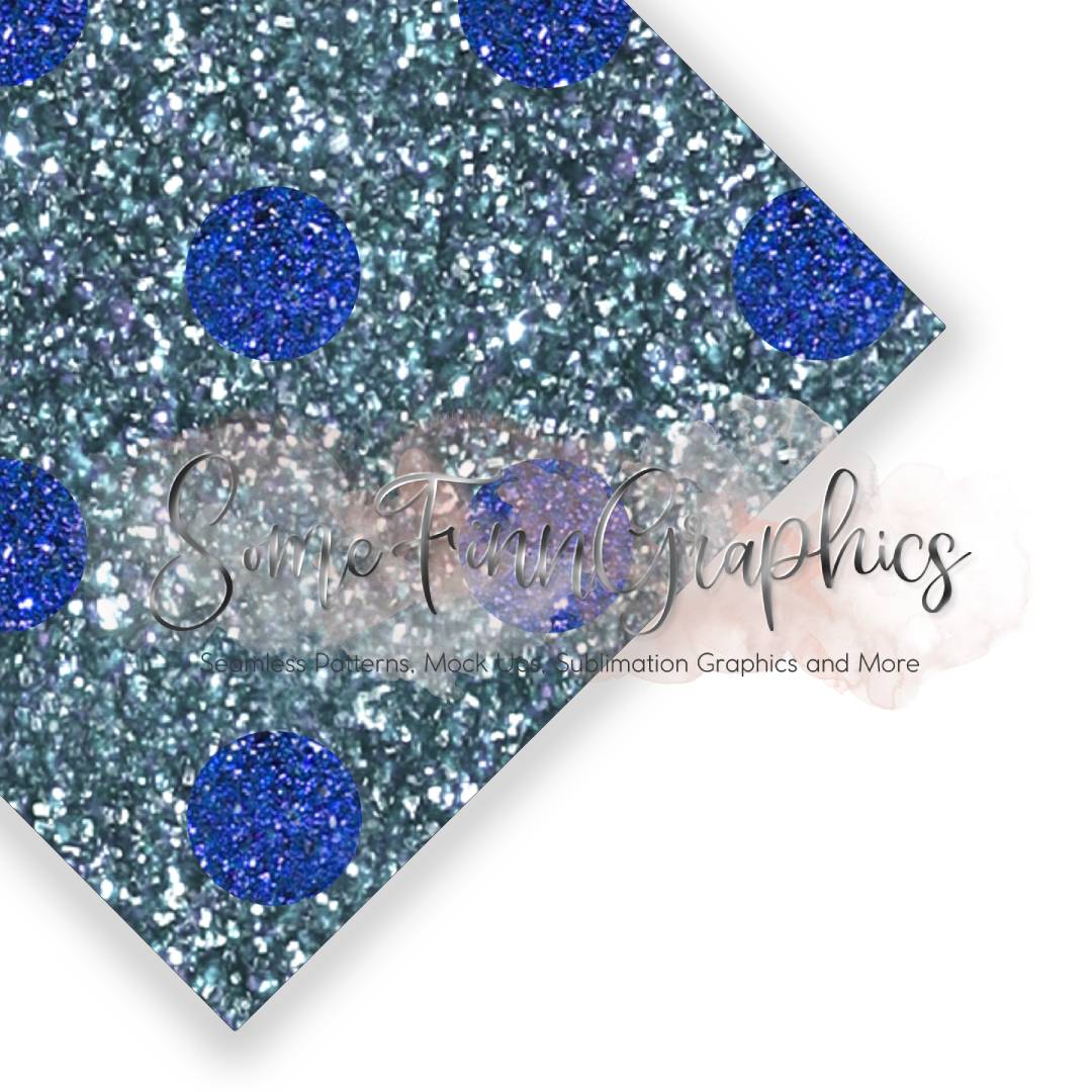 Glitter Polka Dot Seamless Design
