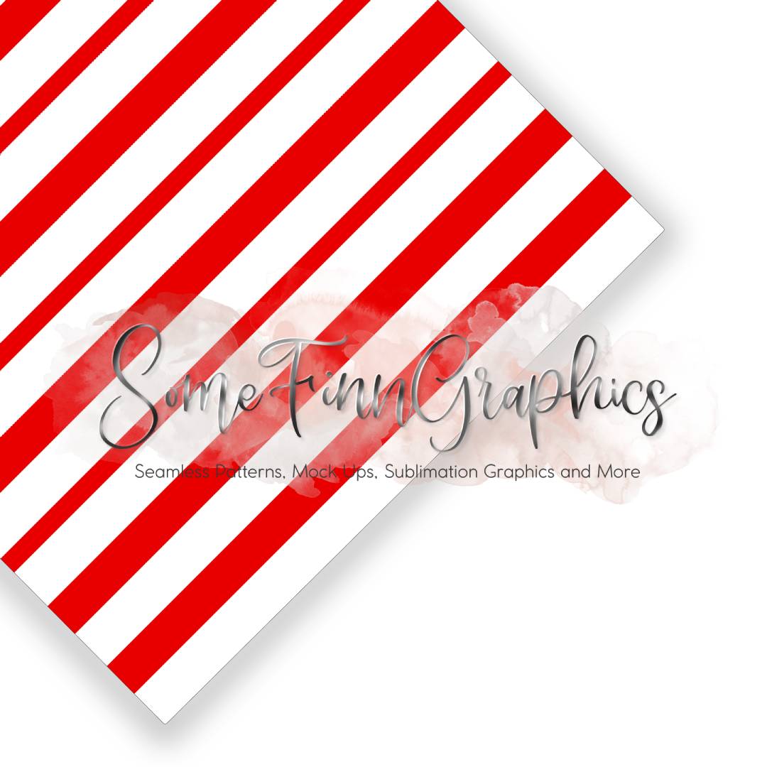 Candy Cane Stripes Seamless Design