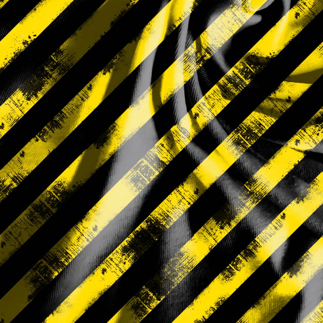 Yellow and Black Stripes Seamless Design