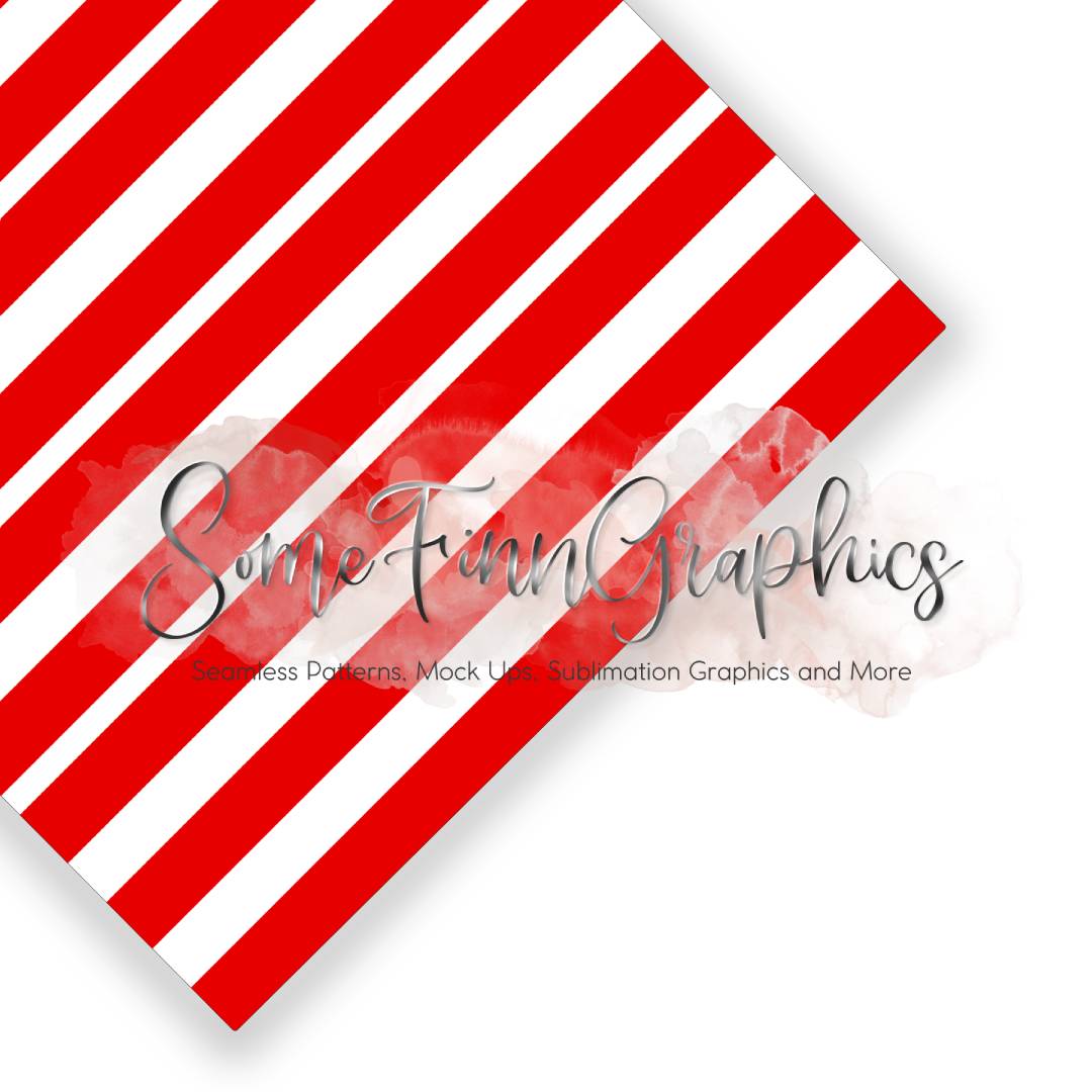 Candy Cane Stripes Seamless Design
