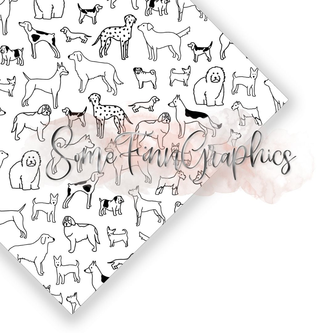 All Dogs Are Puppies Seamless Design