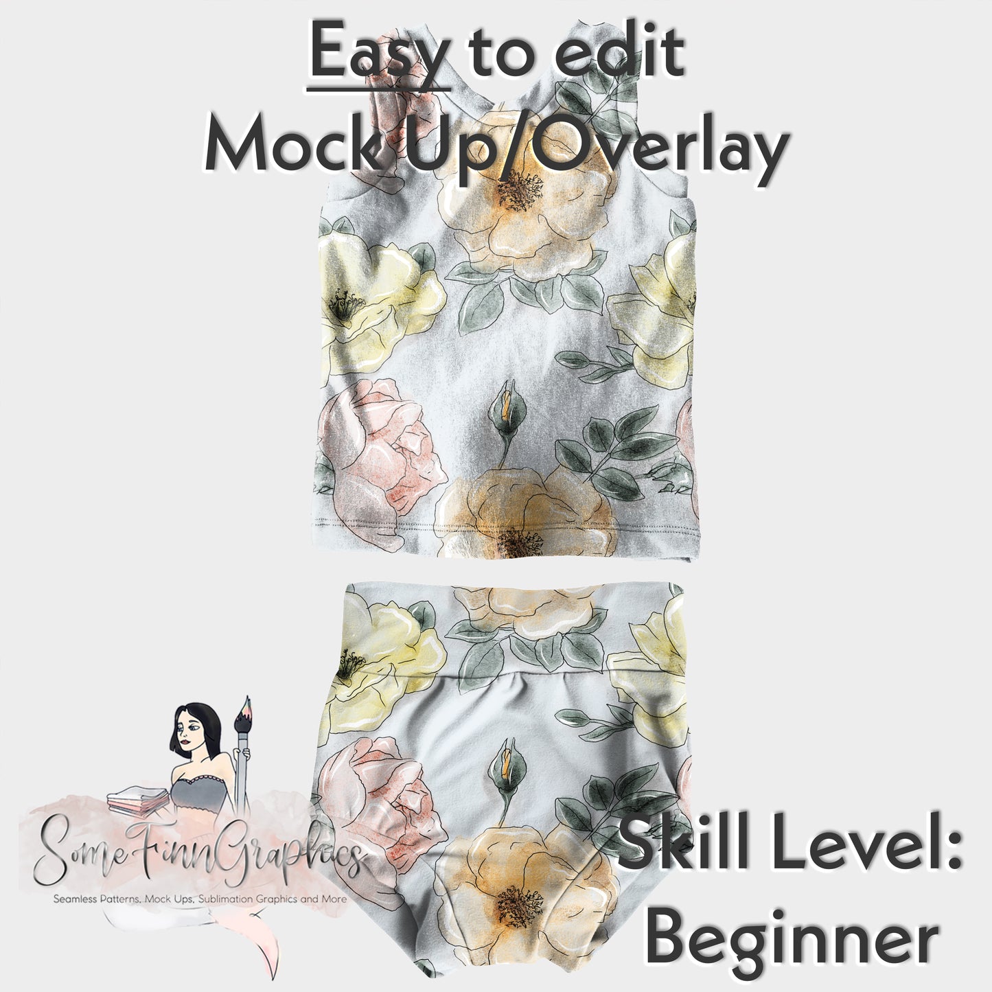 Realistic Summer Outfit Mock Up