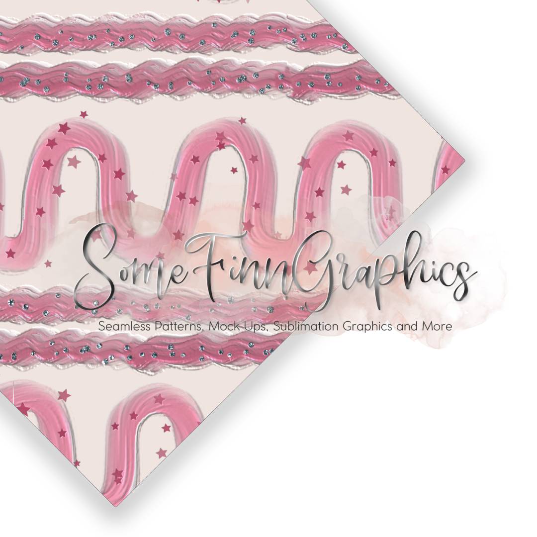 Pink Stripe Seamless Digital Paper