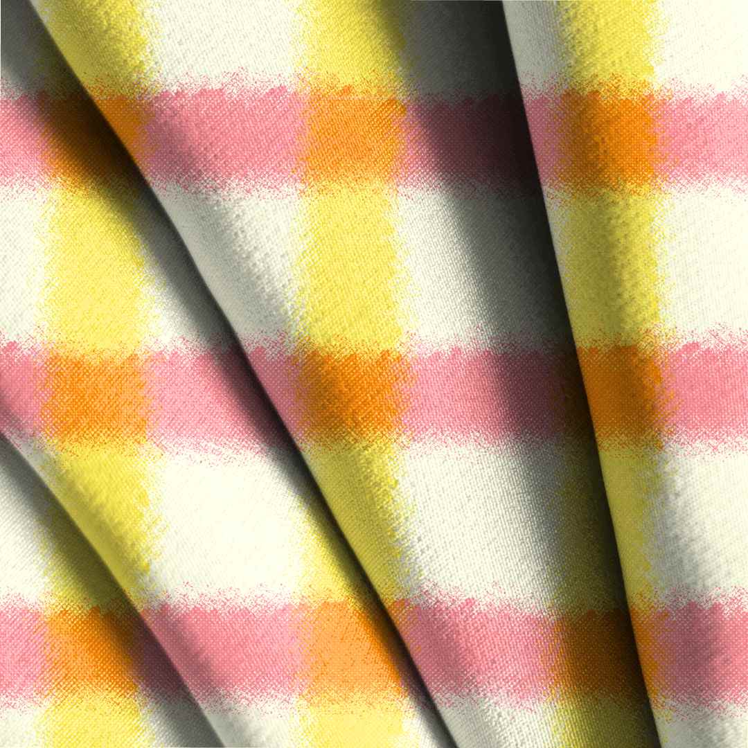 Summer Plaid Seamless Design