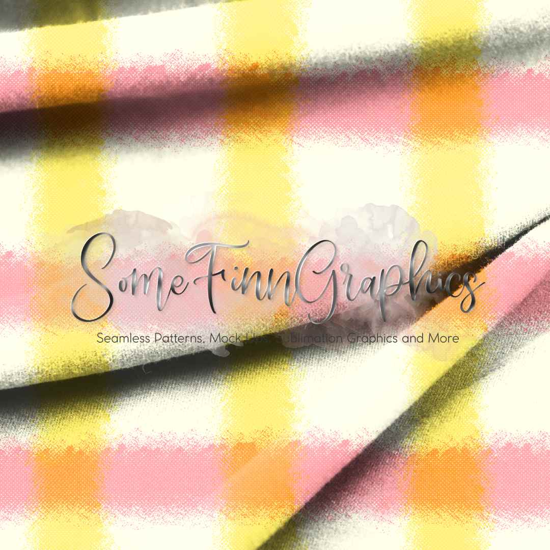 Summer Plaid Seamless Design