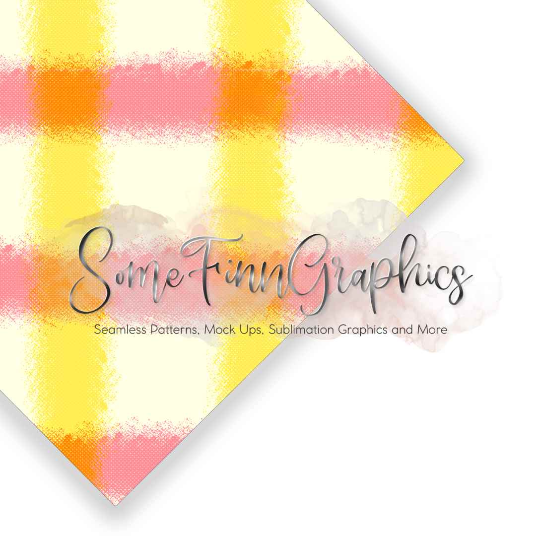Summer Plaid Seamless Design