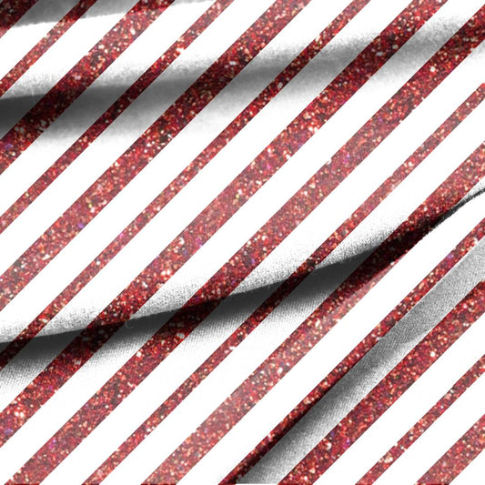 Christmas Glitter Stripes Seamless Design