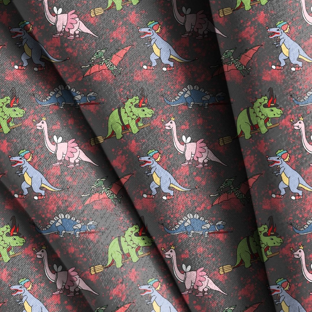 Holiday Dinosaurs Seamless Designs