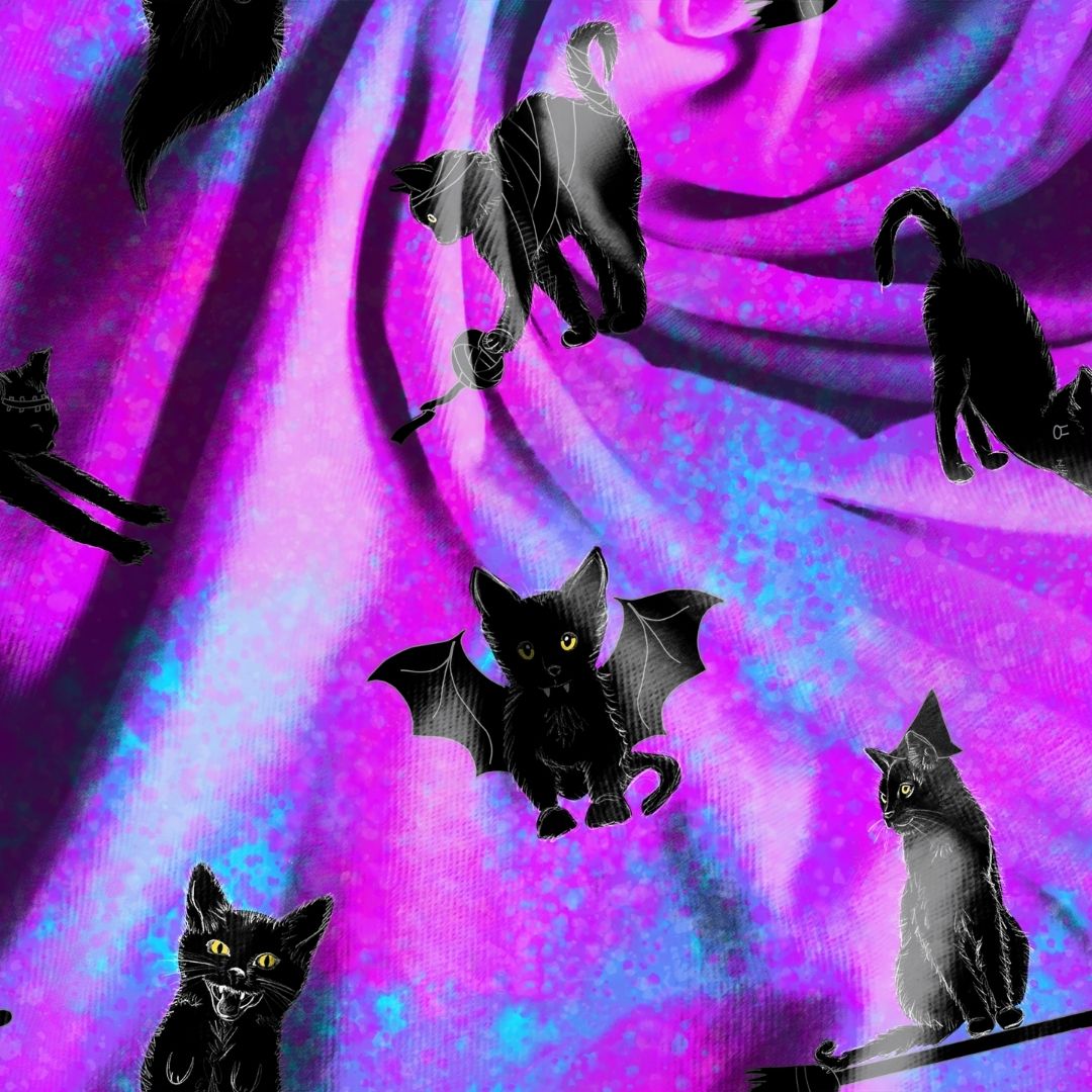 Holiday Kittens Seamless Design