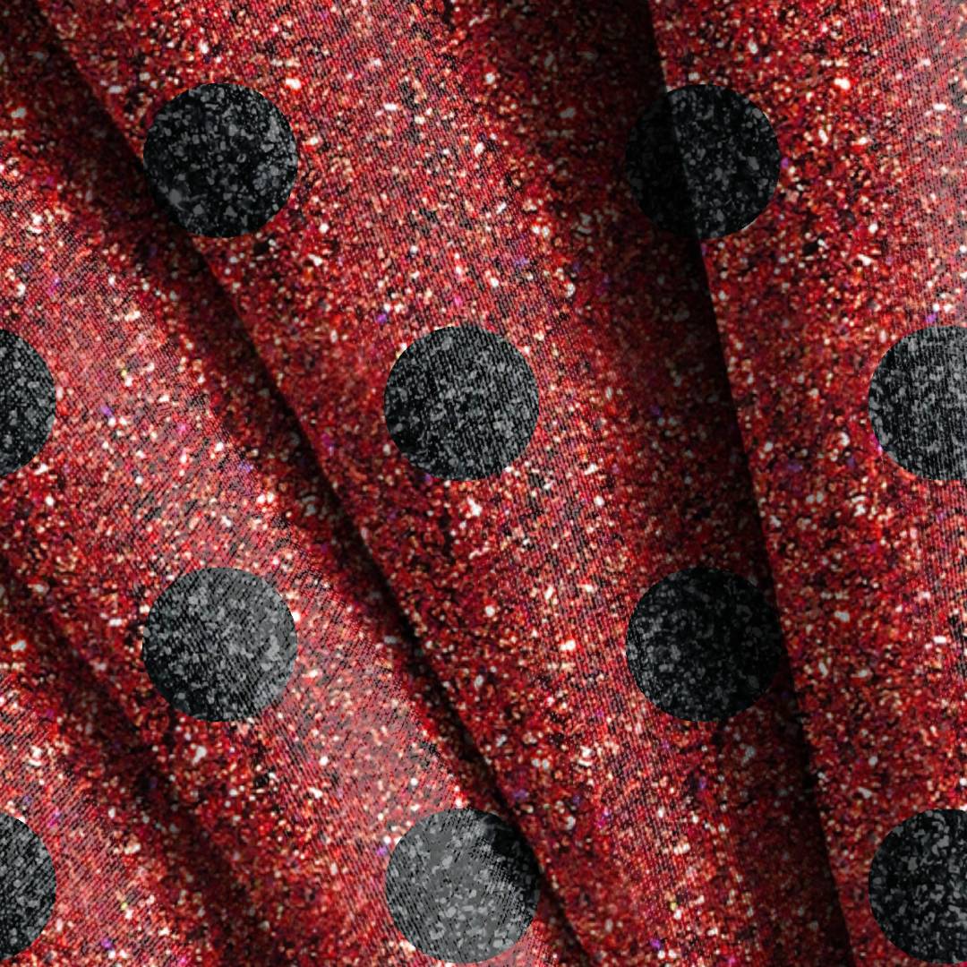 Glitter Polka Dot Seamless Design