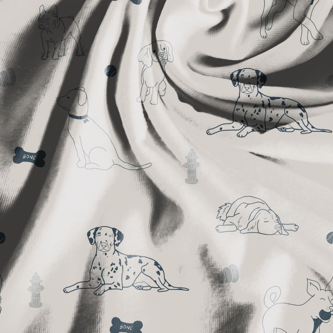 Sketchy Dog Seamless Design