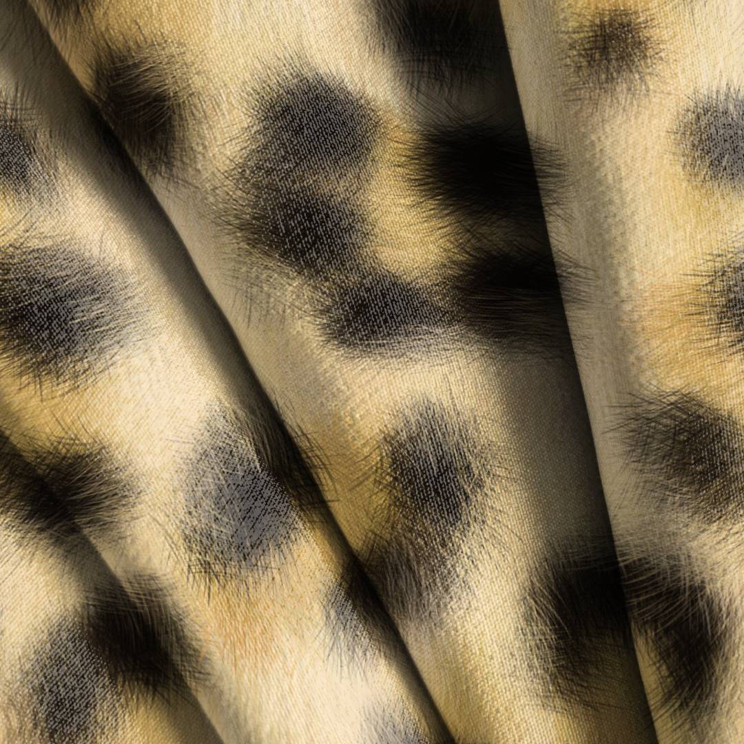 Realistic Leopard Print Seamless Design