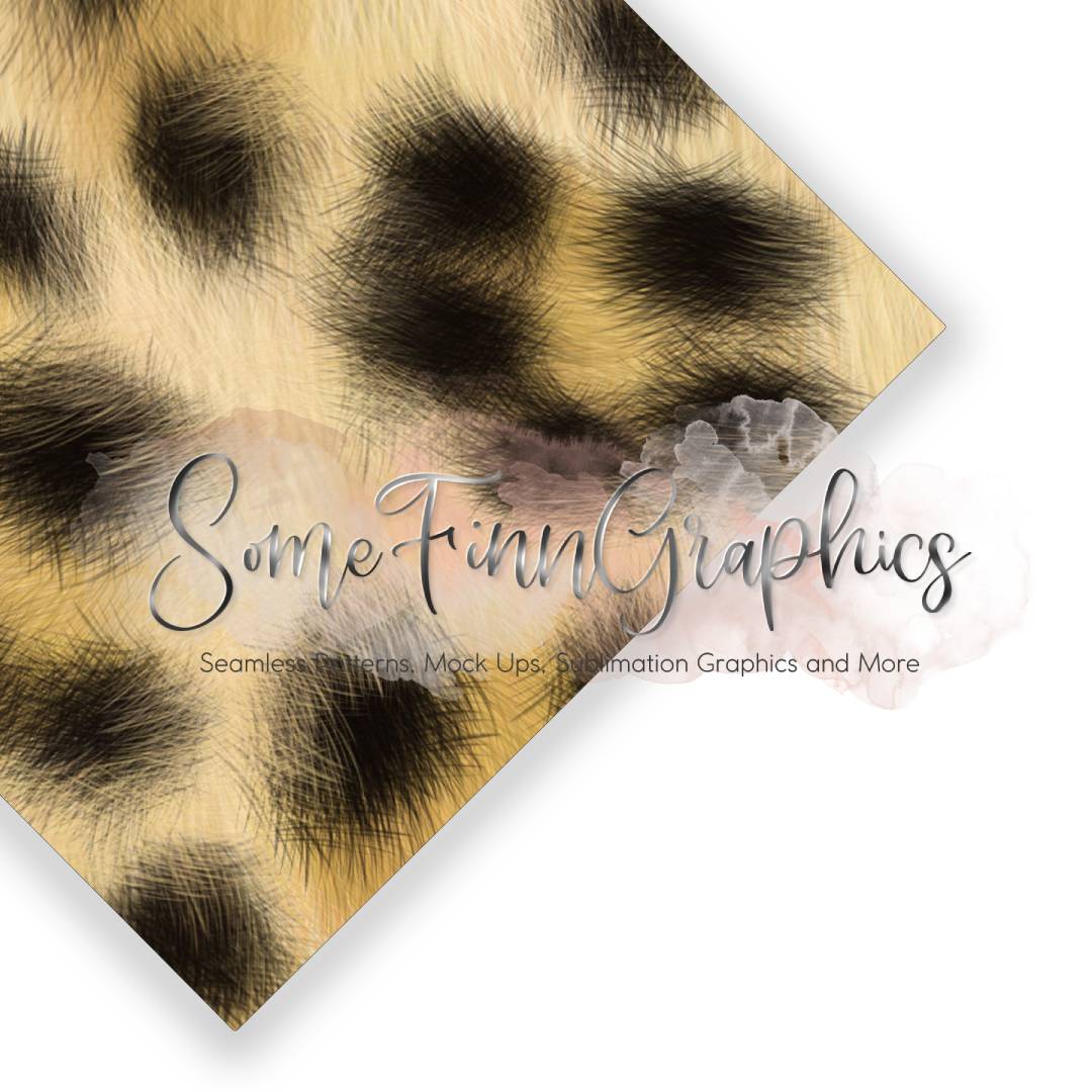 Realistic Leopard Print Seamless Design