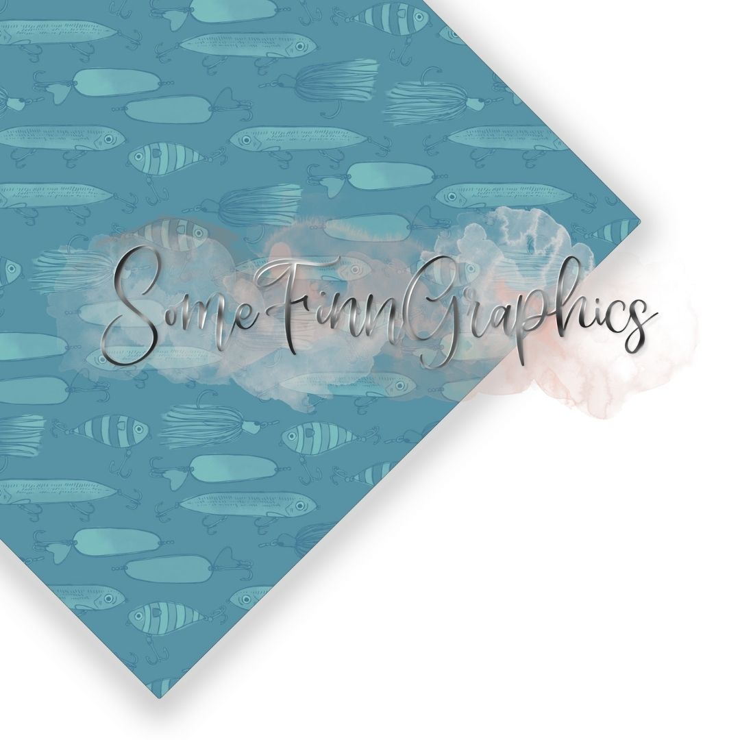 Fishing Lures Seamless Design