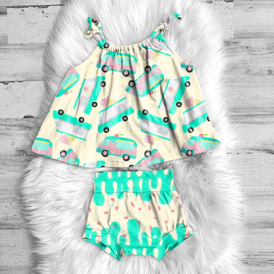 Ice Cream Truck Seamless Design