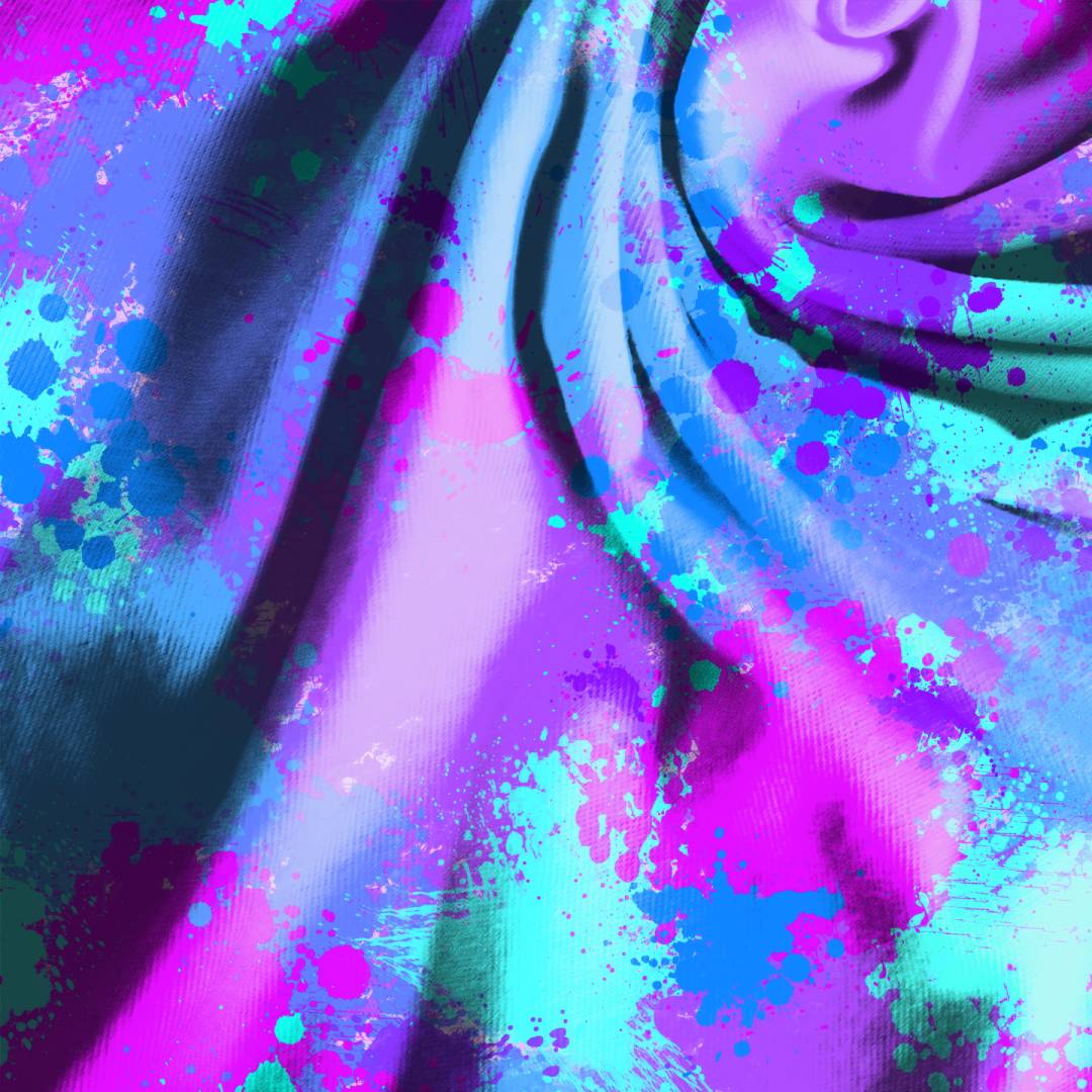 Floral Splatter Seamless Digital Paper