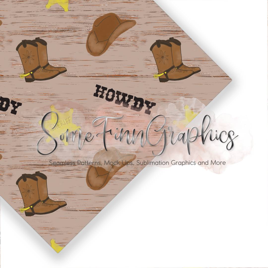 Cowboy Seamless Design