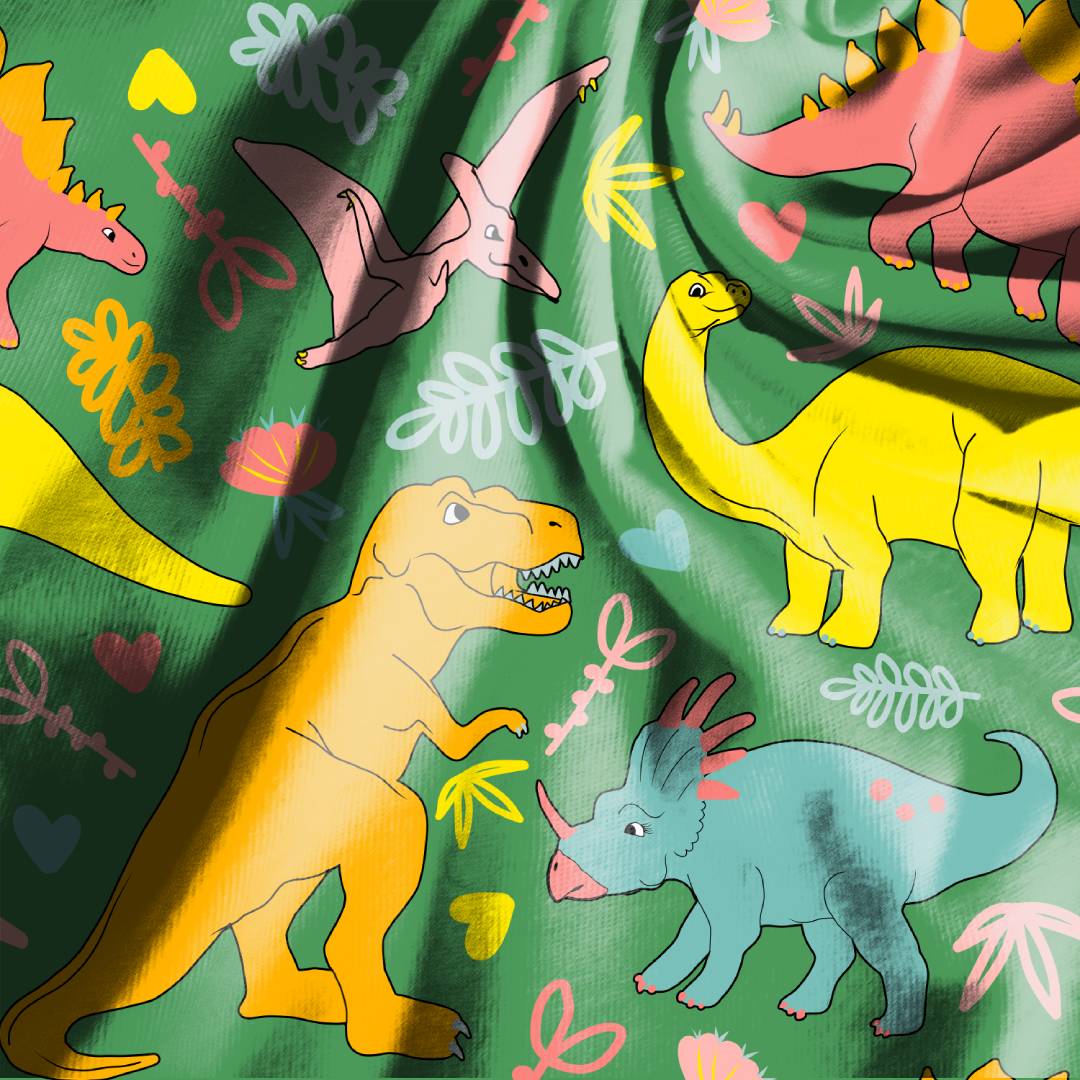 Dinosaur Colorful Seamless Design