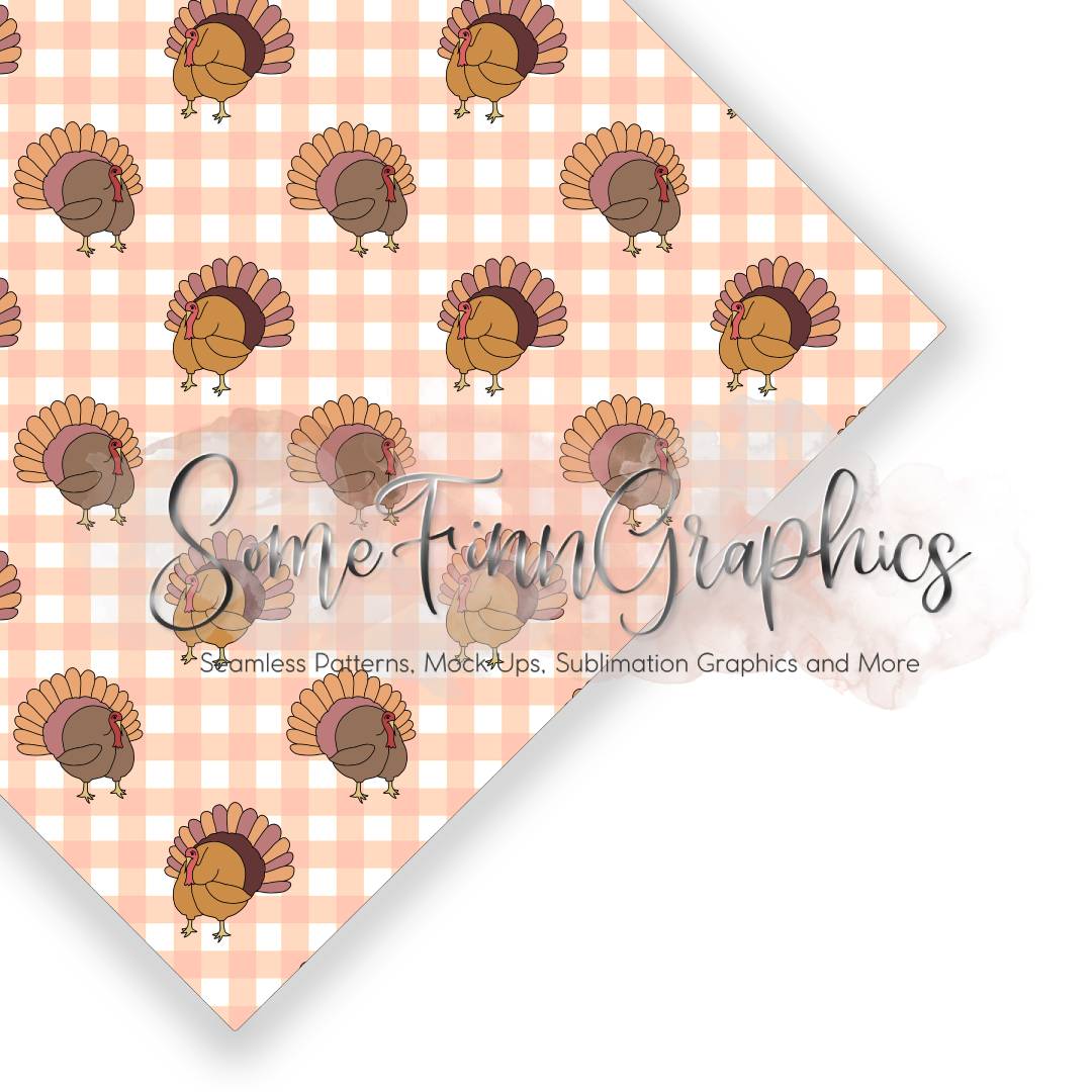 Thanksgiving Turkey Seamless Design
