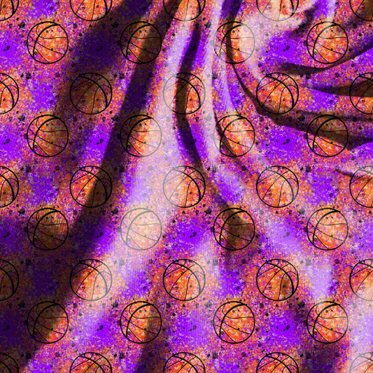 Basketball Neon Splatter Seamless Designs