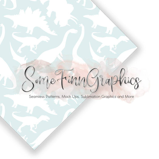 Dinosaur Light Silhouette Seamless Design