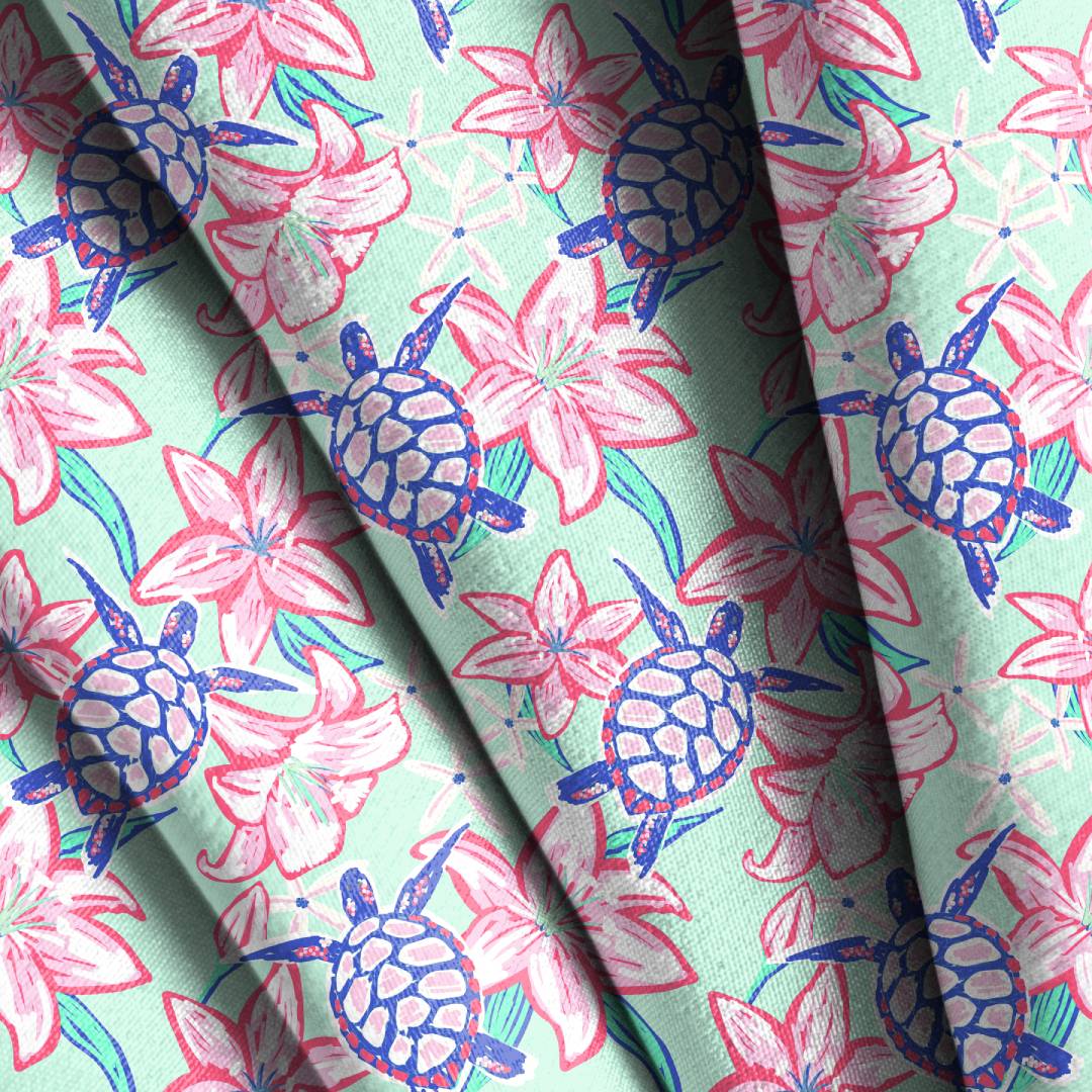 Sea Turtle Seamless Designs
