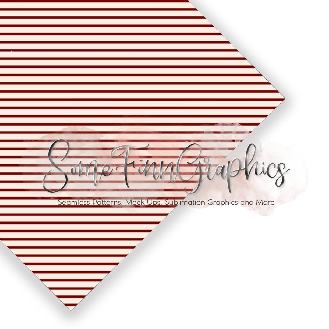 Vintage Christmas Stripes Seamless Design