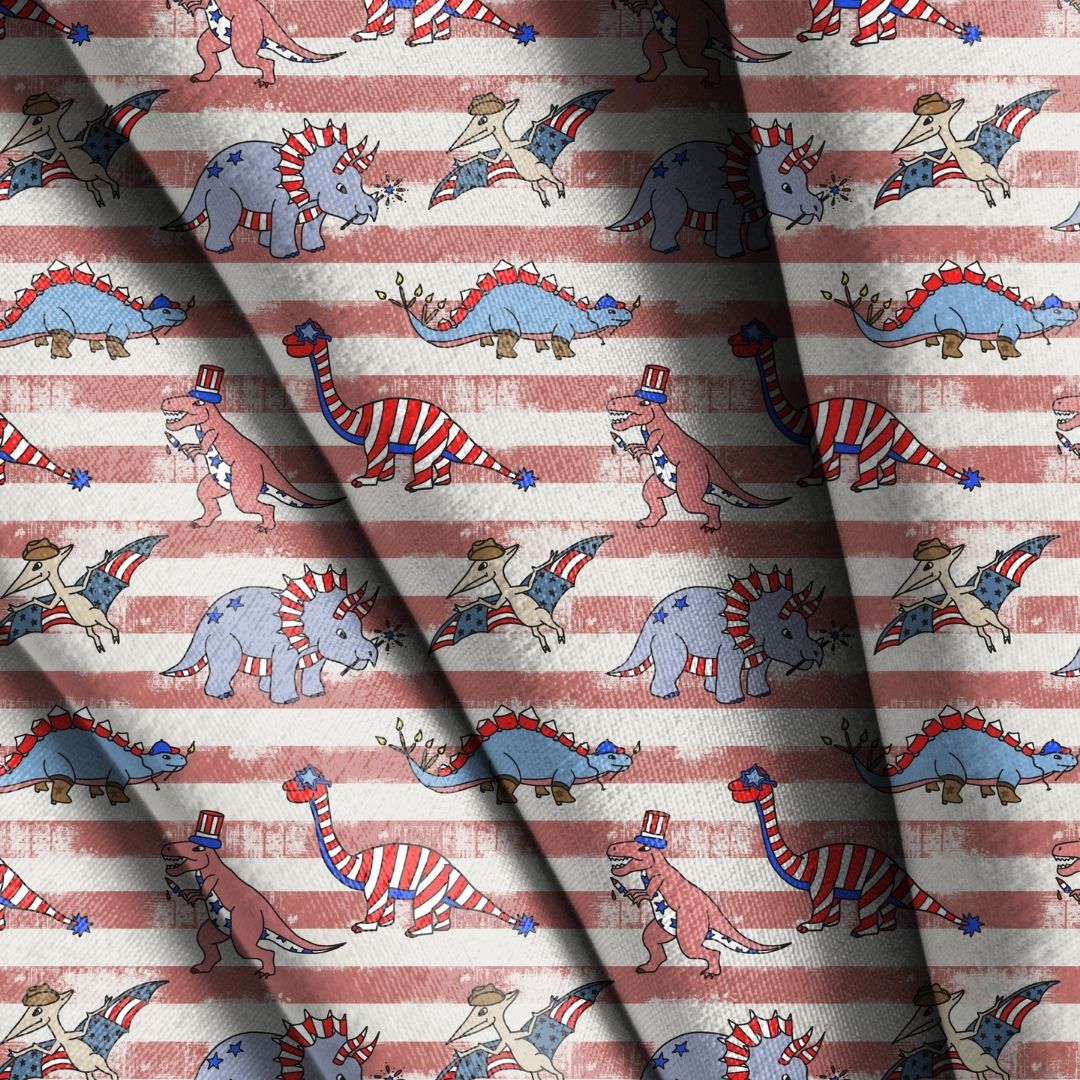 Holiday Dinosaurs Seamless Designs