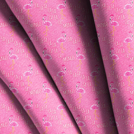 Christmas Flamingo Seamless Design