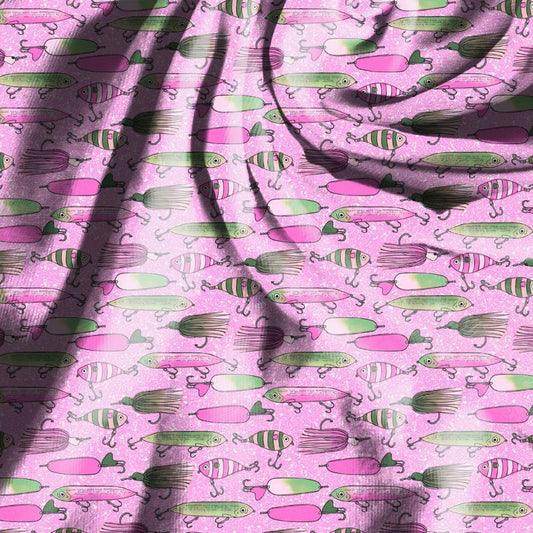 Fishing Lures Seamless Design