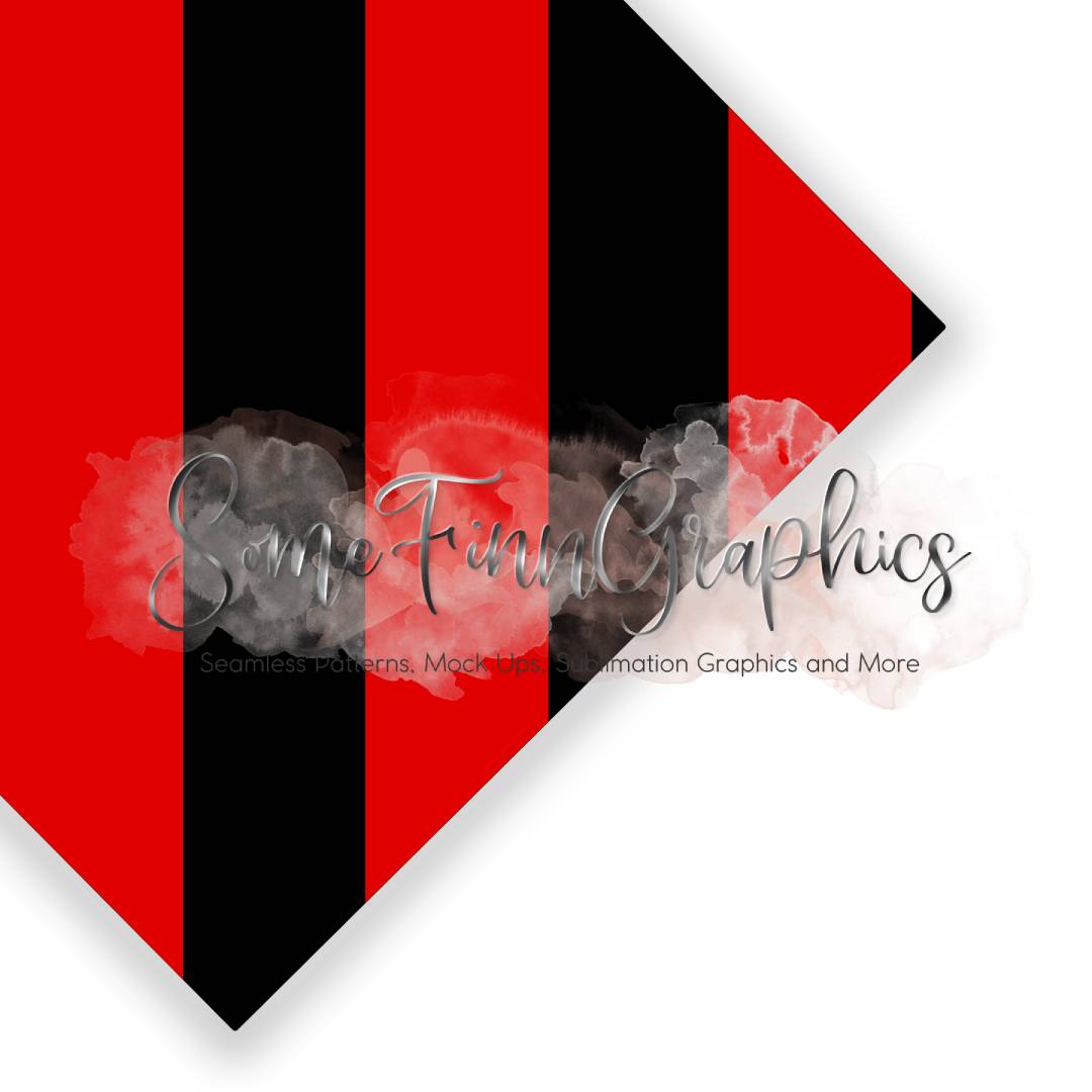 Red and Black Stripes Seamless Design