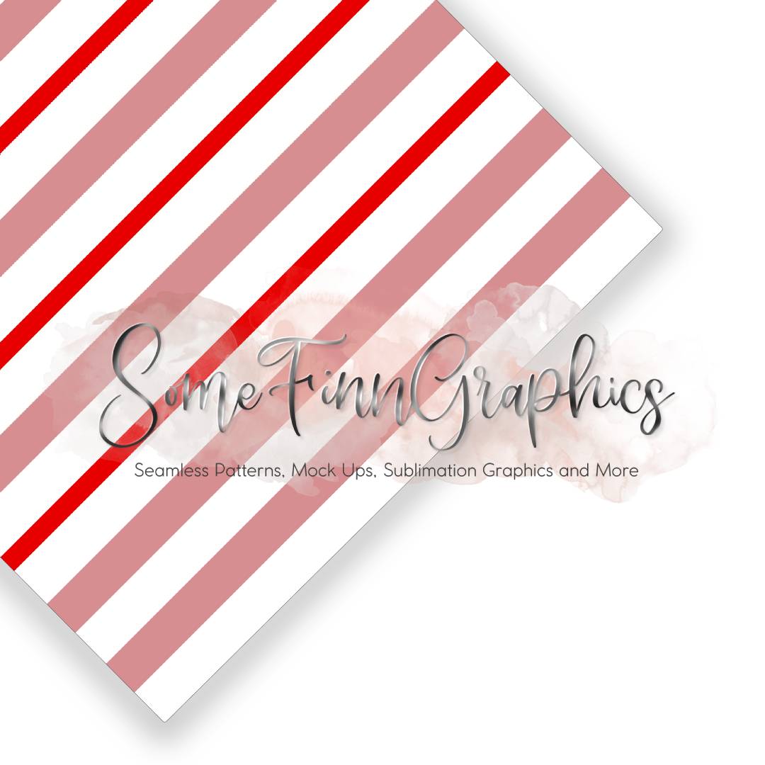 Candy Cane Stripes Seamless Design
