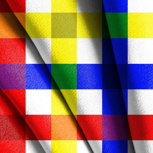 Neon Plaid Seamless Design