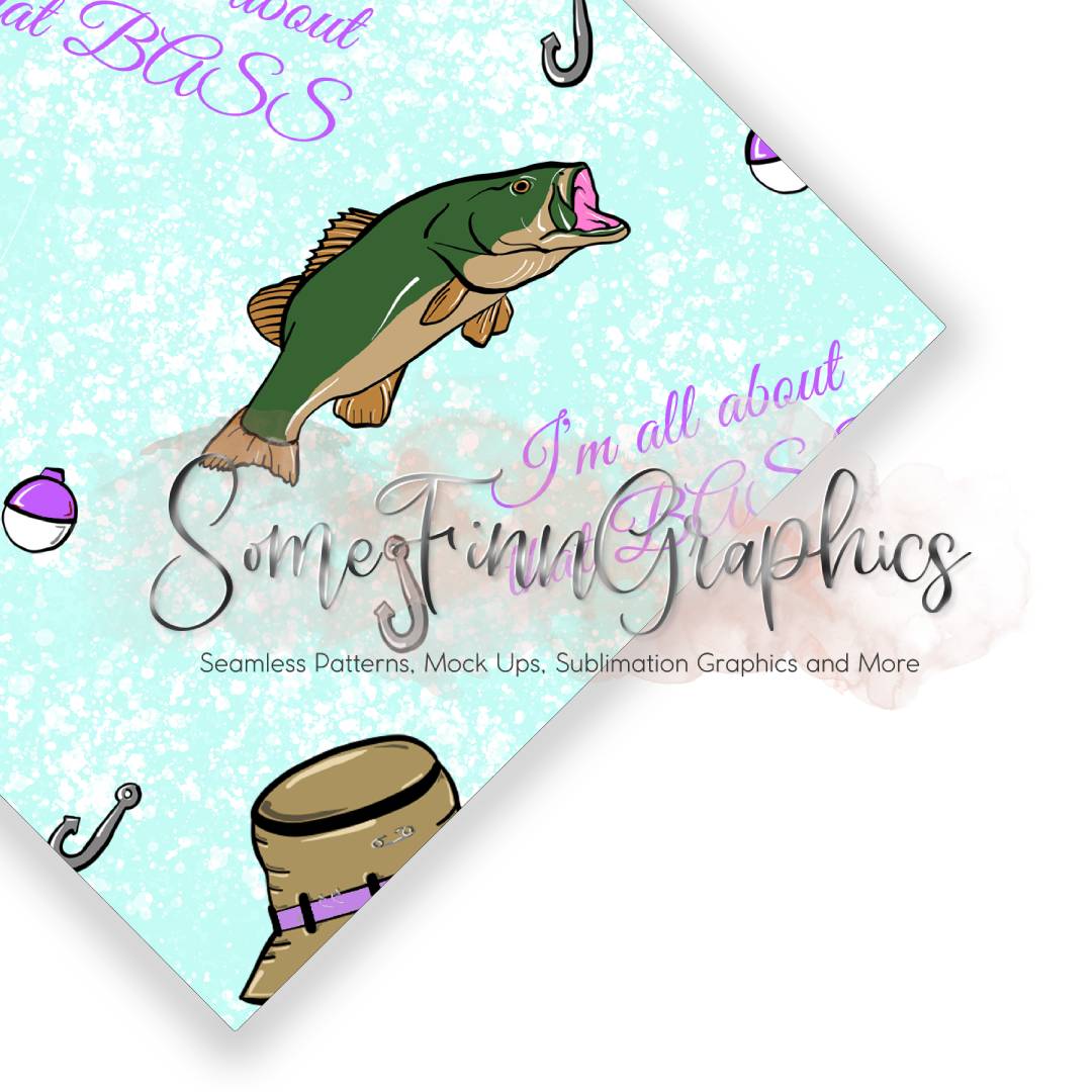 All About That Bass Fishing Seamless