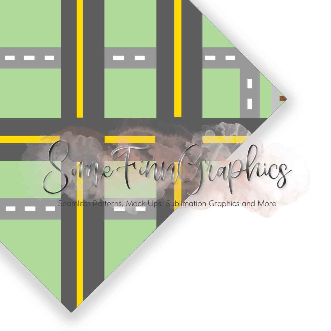 Road Plaid Seamless Design