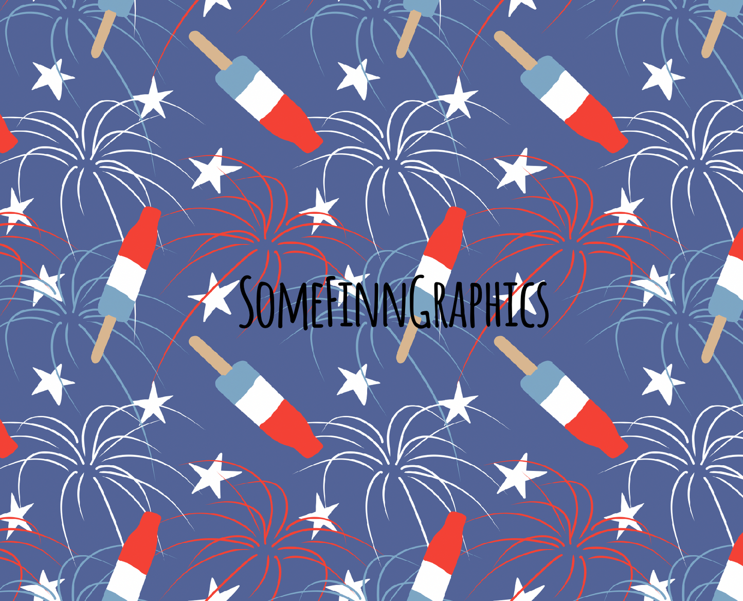 Patriotic Popsicles Seamless