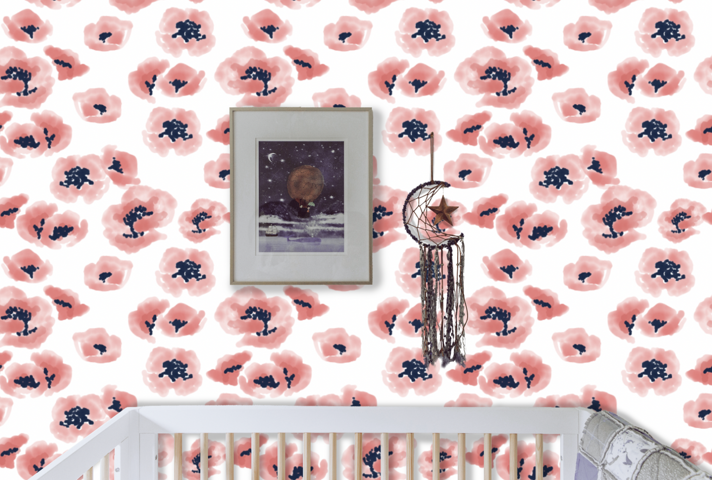 Realistic Nursery Wall Mock Up