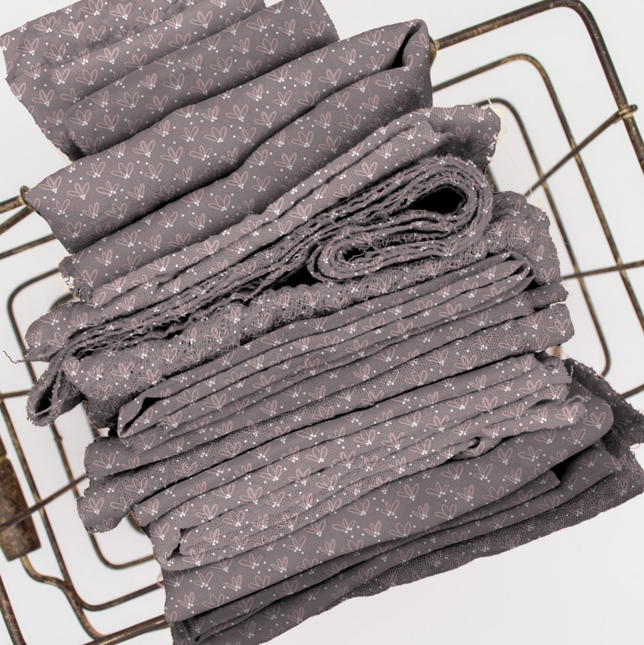 Realistic Folded Stack Fabric Mock Up