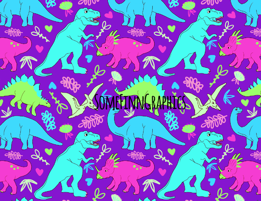 Dinosaur Colorful Seamless Design