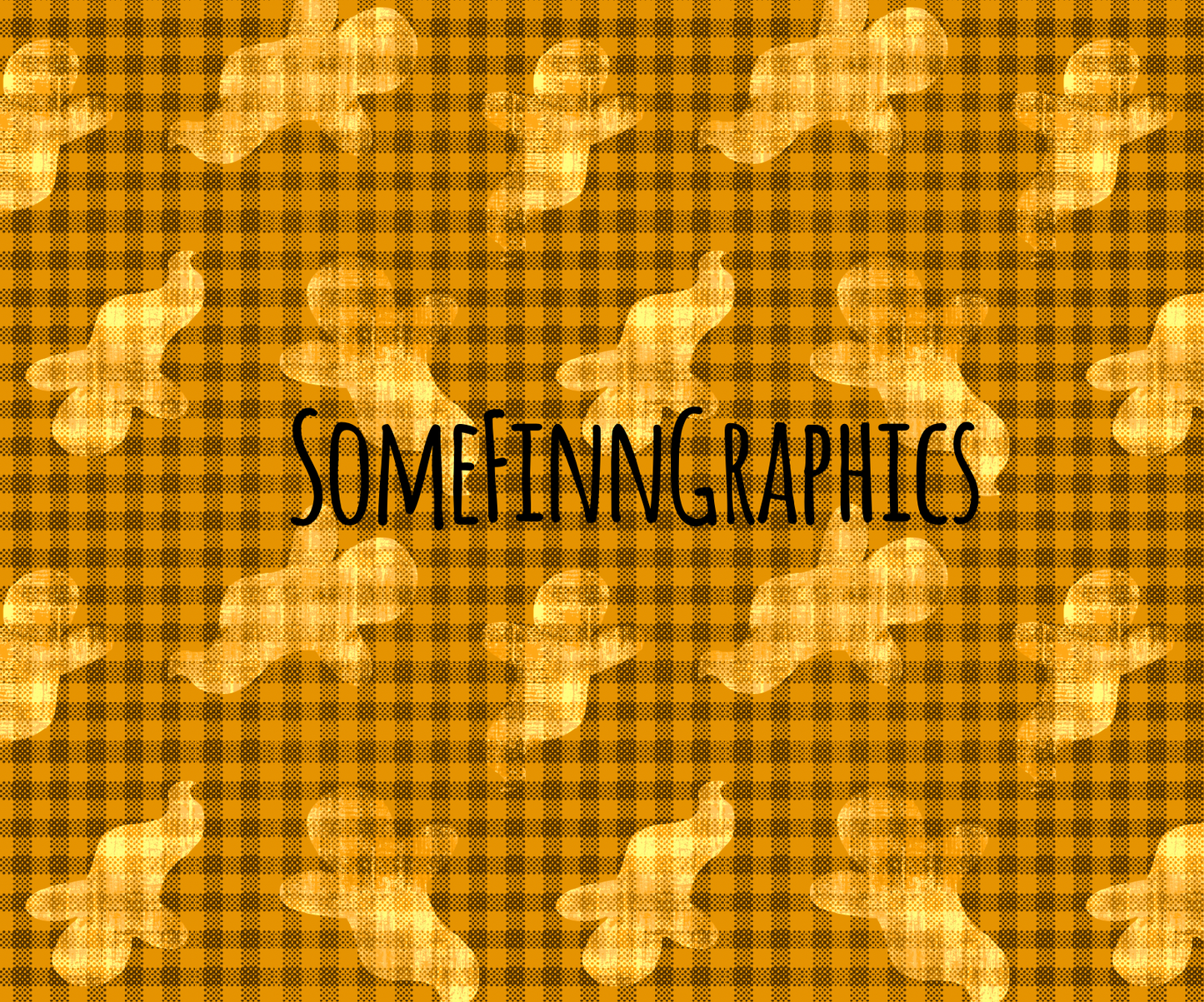 Plaid Ghosts Seamless Design