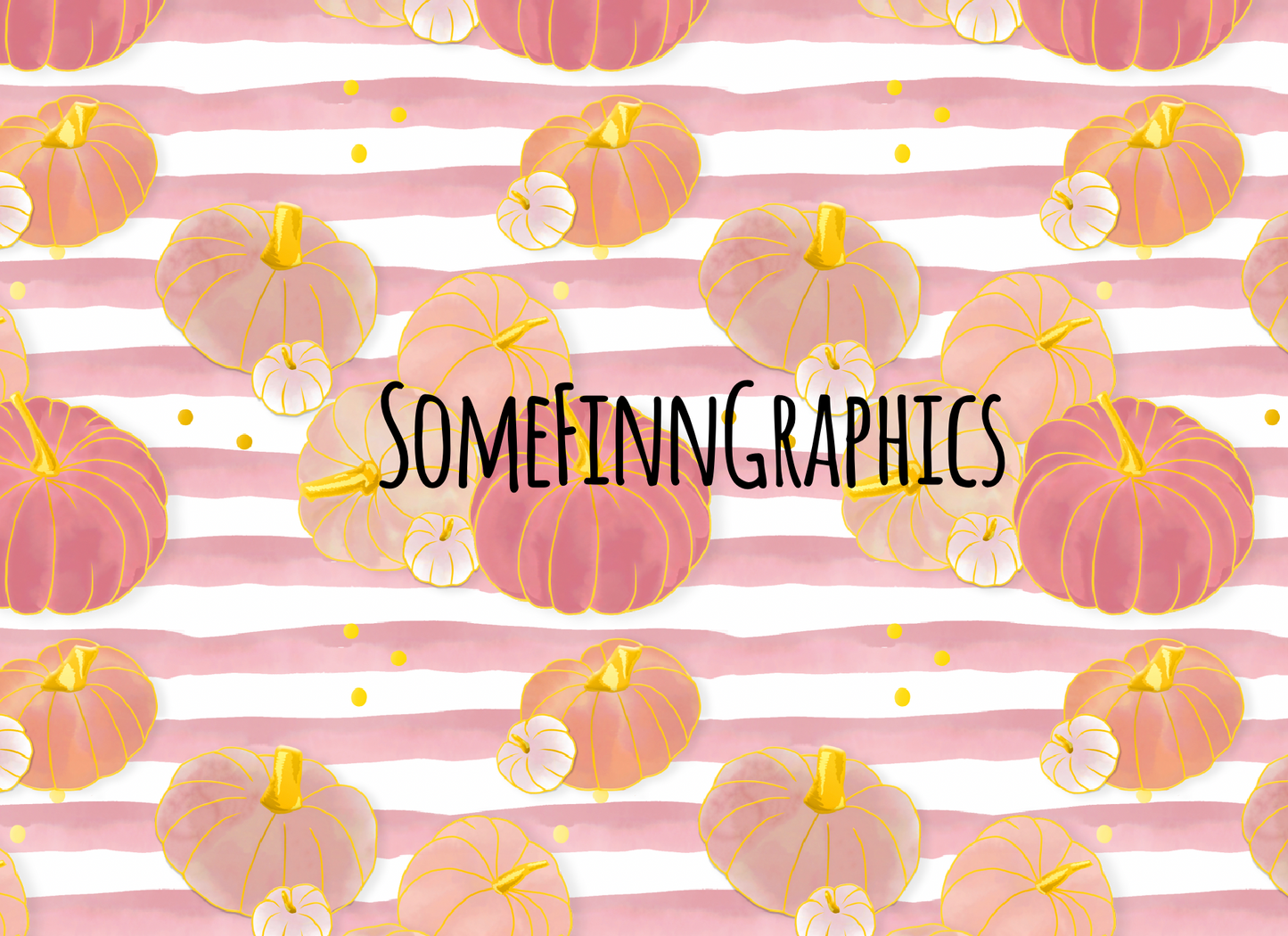Pink Pumpkin Seamless Design