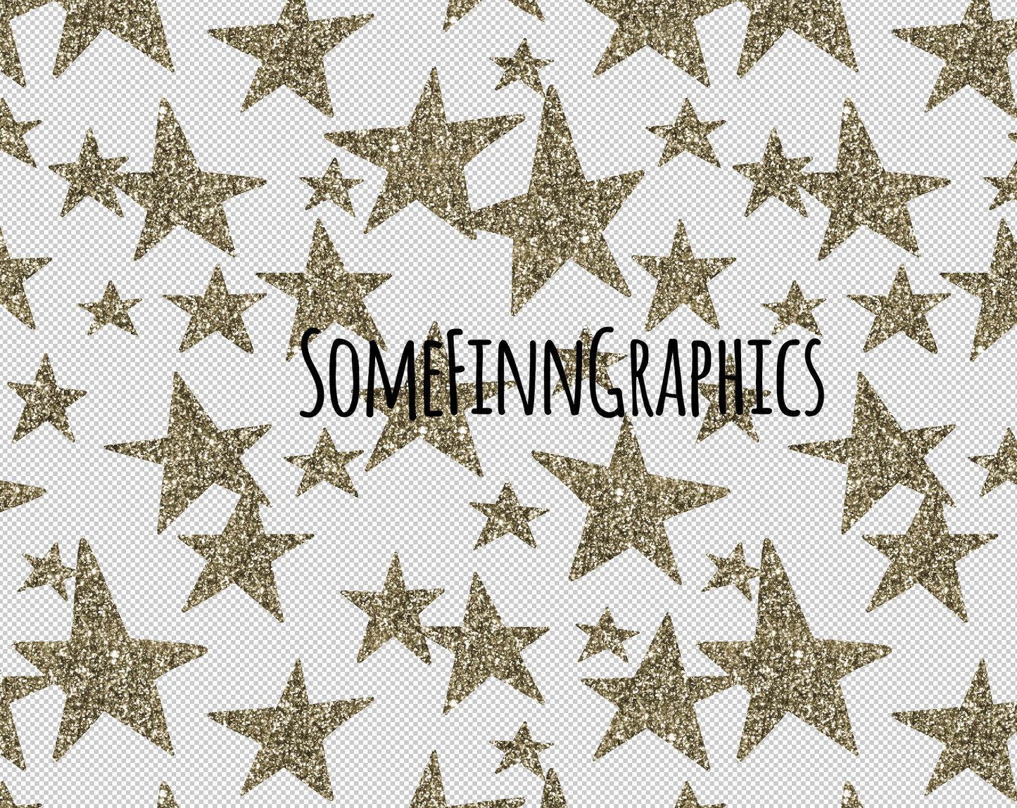 Glittery Stars Design