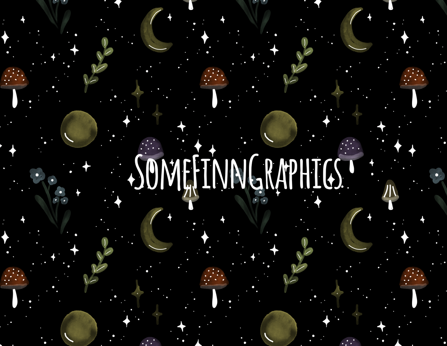 Witchy Mushroom Seamless