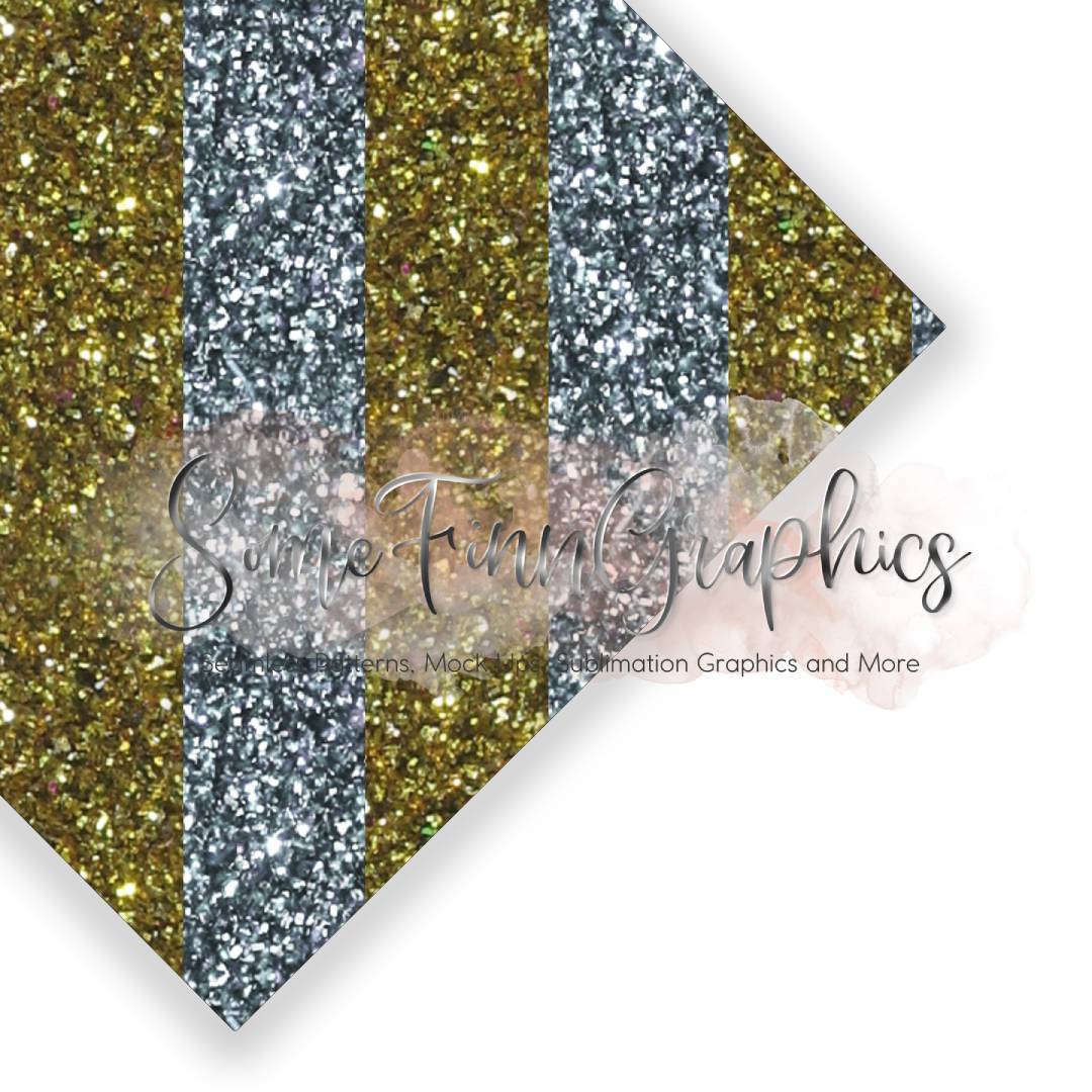Glitter Stripes Seamless Design