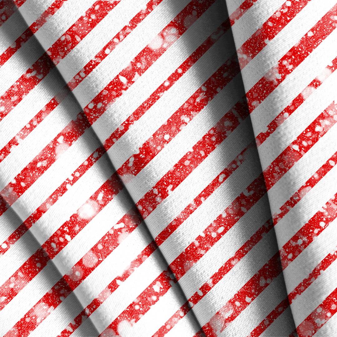 Vintage Christmas Stripes Seamless Design