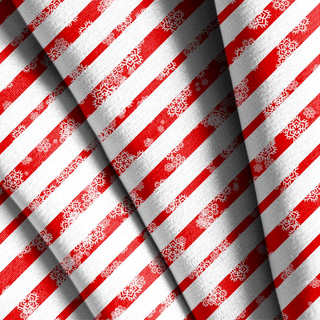 Vintage Christmas Stripes Seamless Design