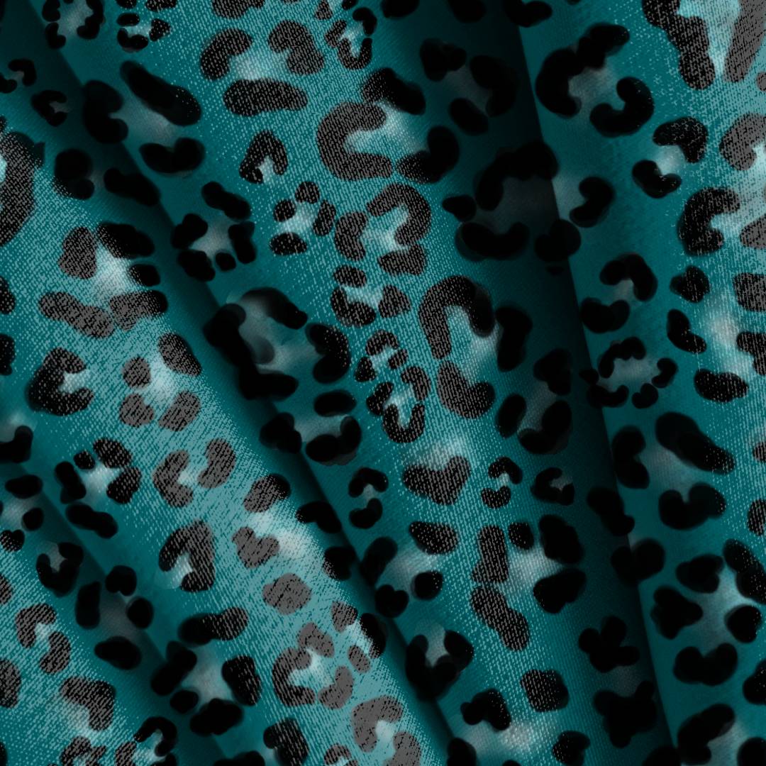 Watercolor Leopard Print Seamless Design