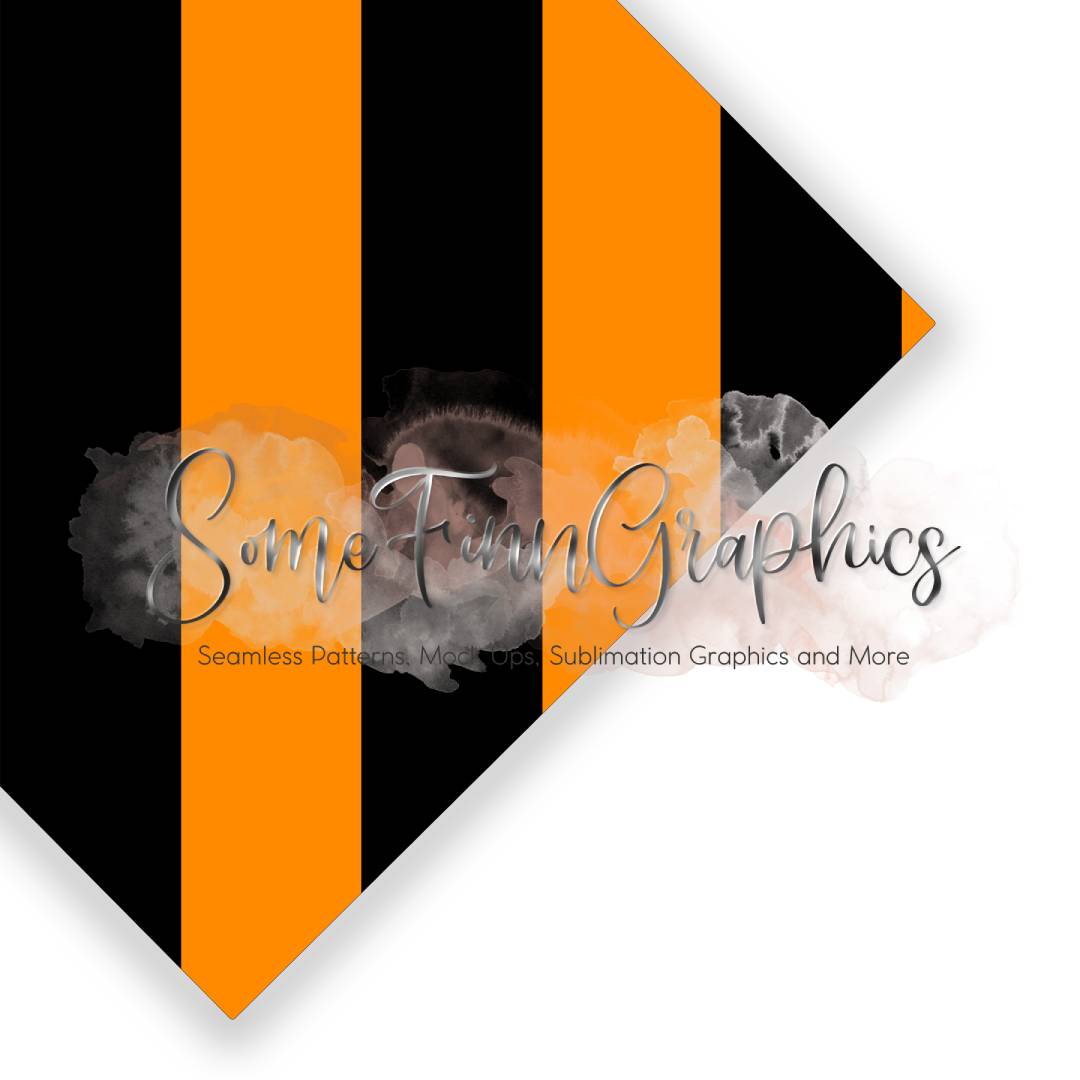Halloween Character Stripes Seamless Design